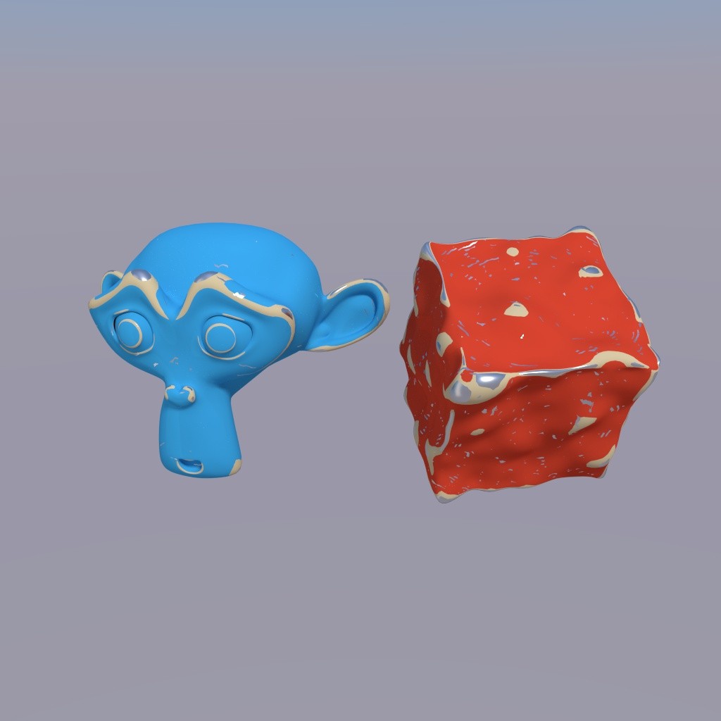 Worn paint procedural material preview image 1