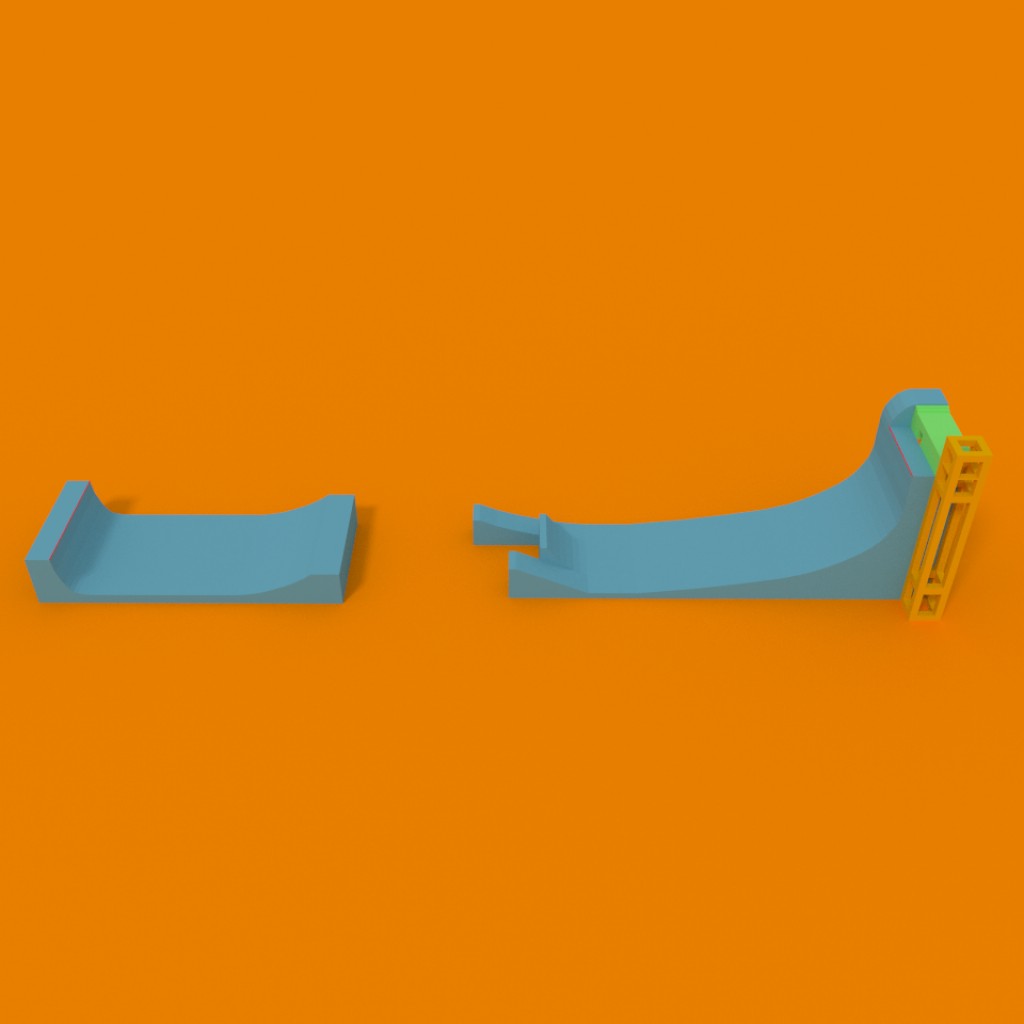 Blend Swap Skateboard Mega Ramp (Replica of X Games Big Air Ramp)