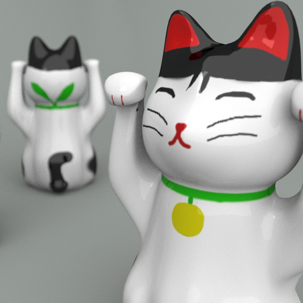 Maneki neko statue preview image 1