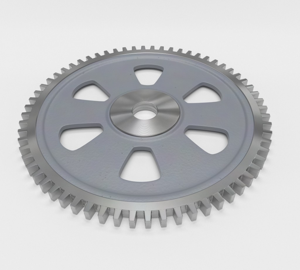 Blend Swap High Poly Cast Iron Gear