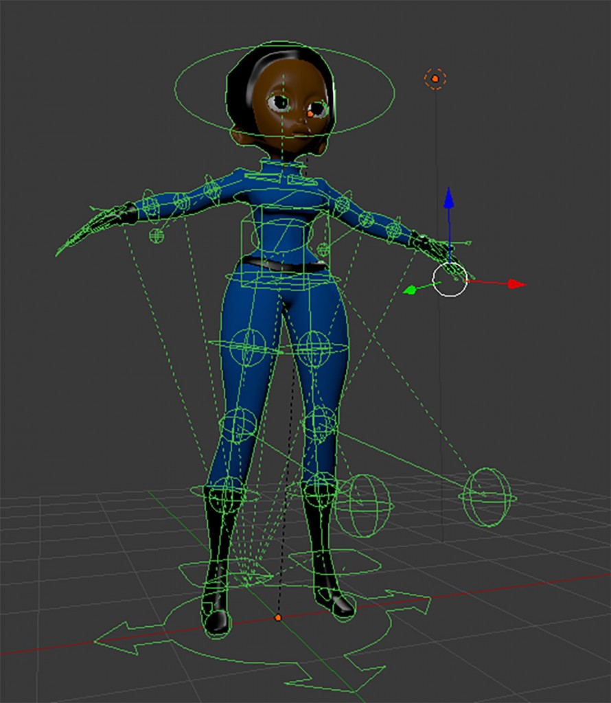 Zena Jones: Rigged preview image 1