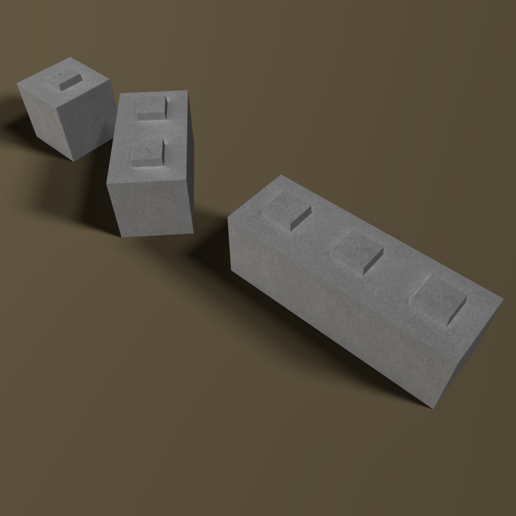 Concrete or Cement Retainer Blocks preview image 1