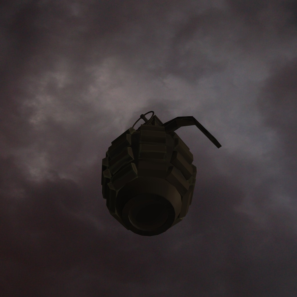 Low-poly Grenade for the BGE preview image 4