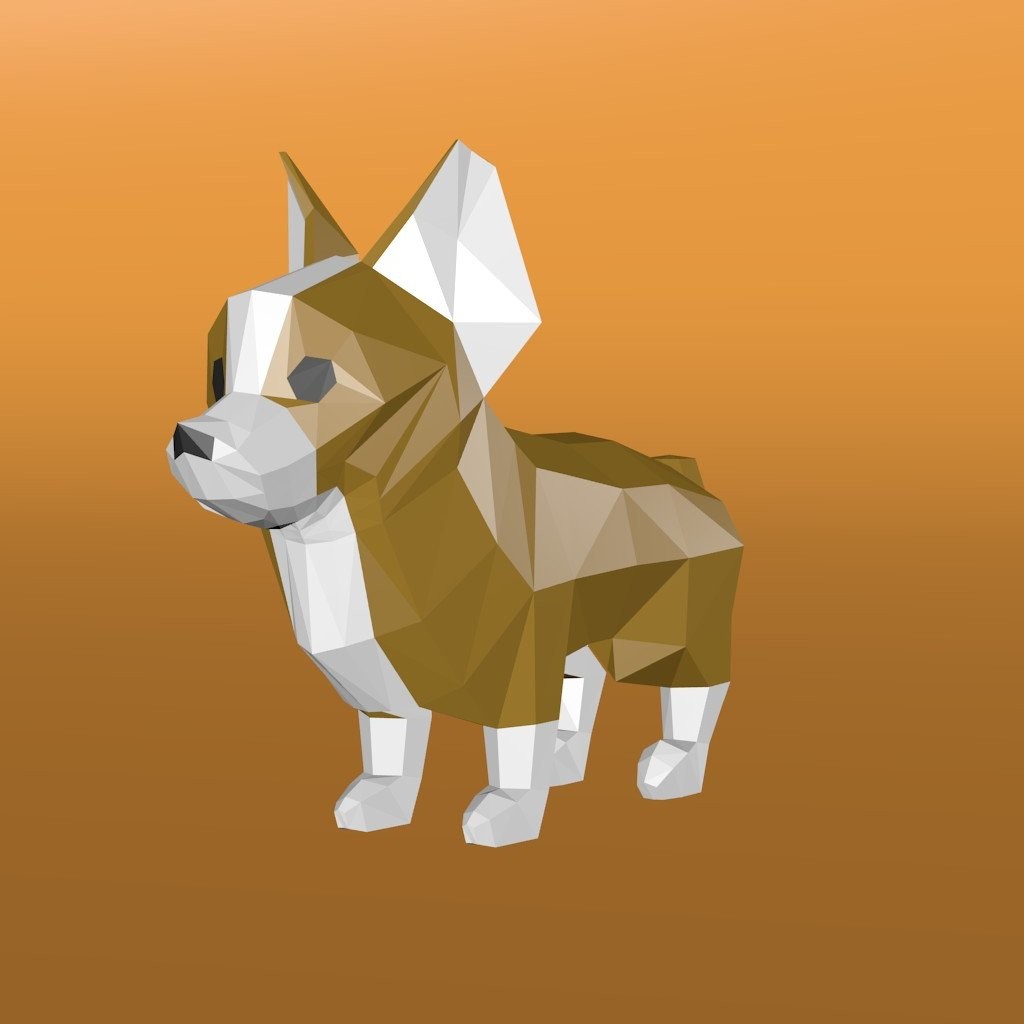 Low Poly Corgi preview image 1