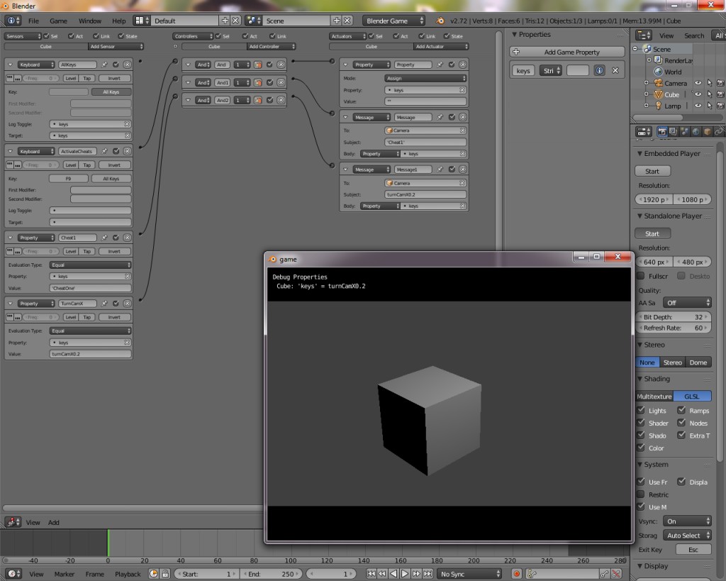 Blender Game Cheat Setup preview image 1