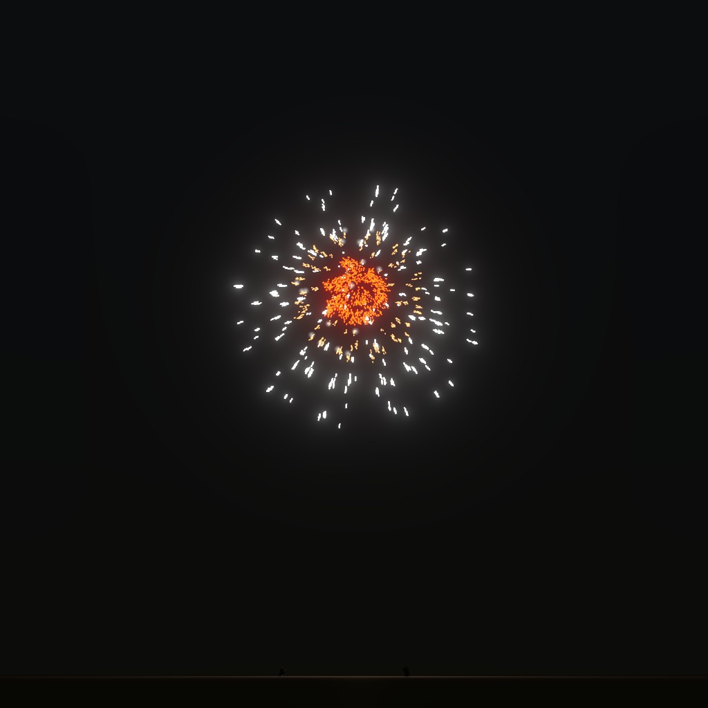 Blender logo fire works preview image 1