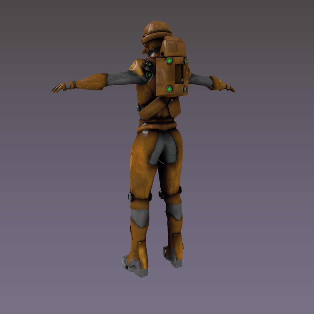 Female Sci-Fi character  preview image 4