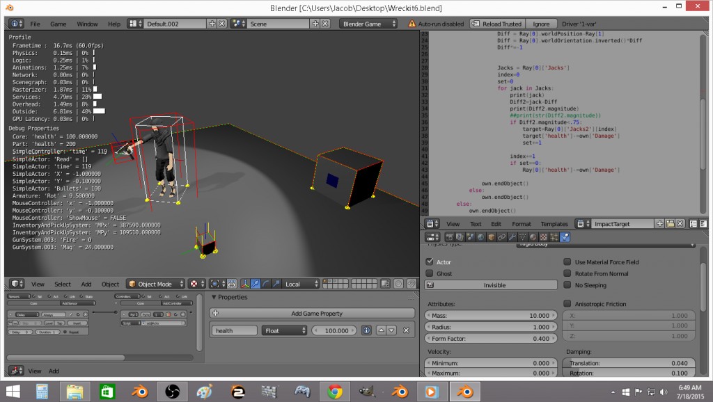 Blender Open Game Project Wrectified preview image 1