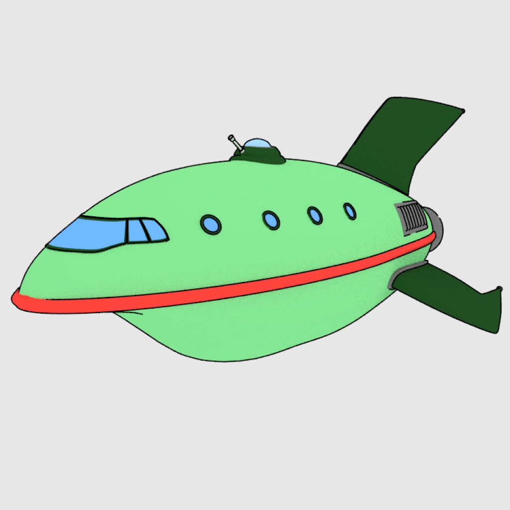 Planet Express spaceship preview image 1