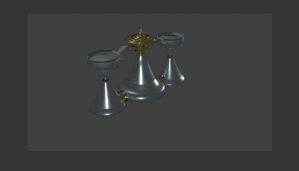 Silver and Gold Antique Scale preview image 1