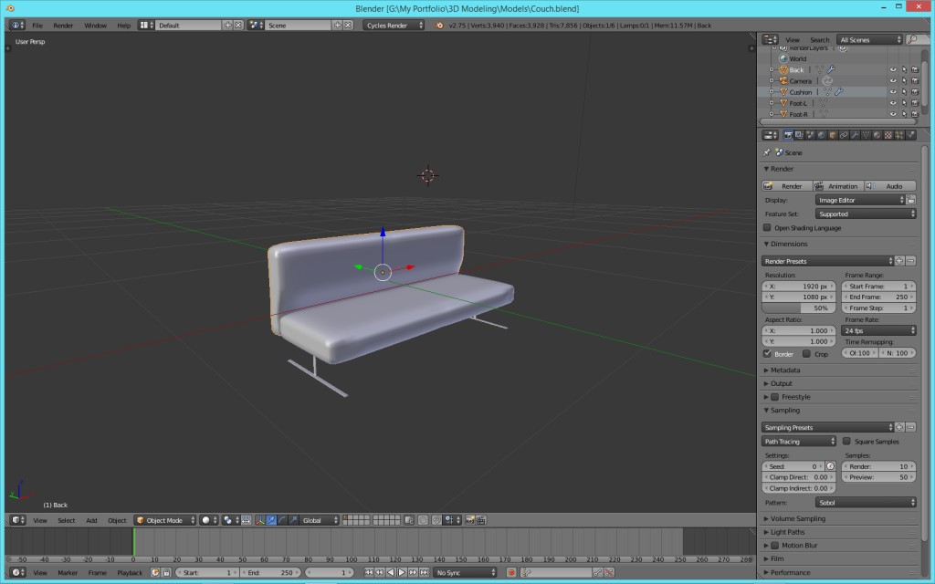 Modern Couch preview image 1