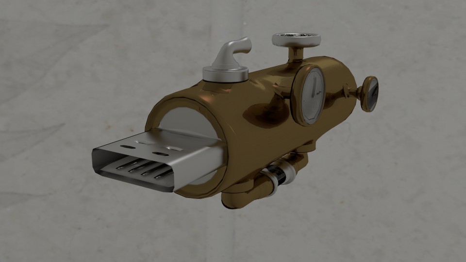 USB drive from Steam Punk or Jules Verne's novels preview image 1