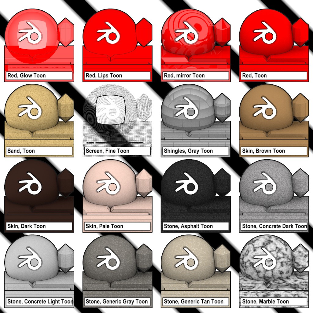 Lomar Toon MatLib preview image 2