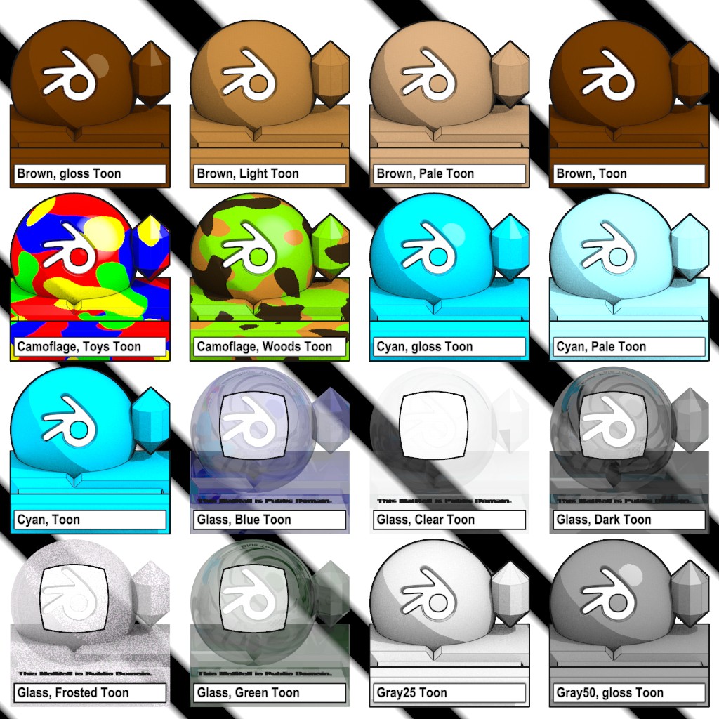 Lomar Toon MatLib preview image 4