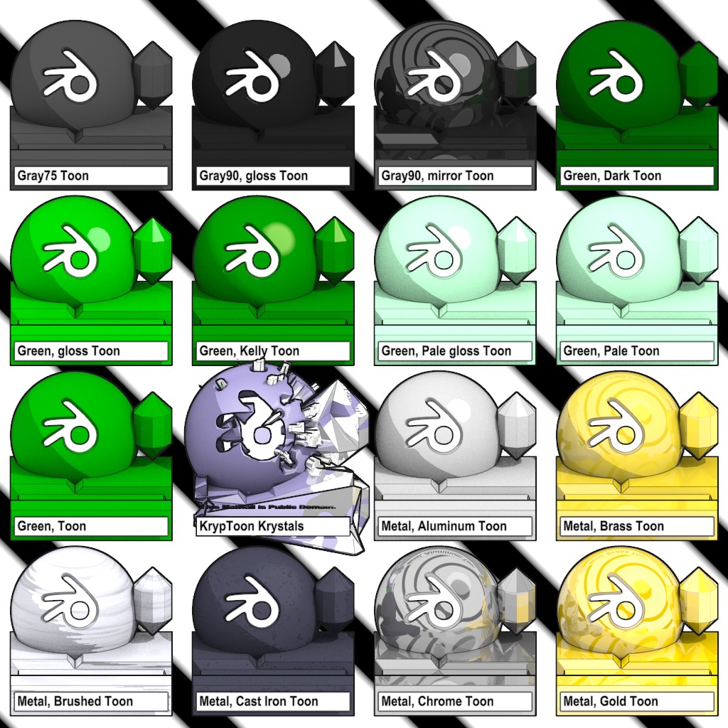 Lomar Toon MatLib preview image 5