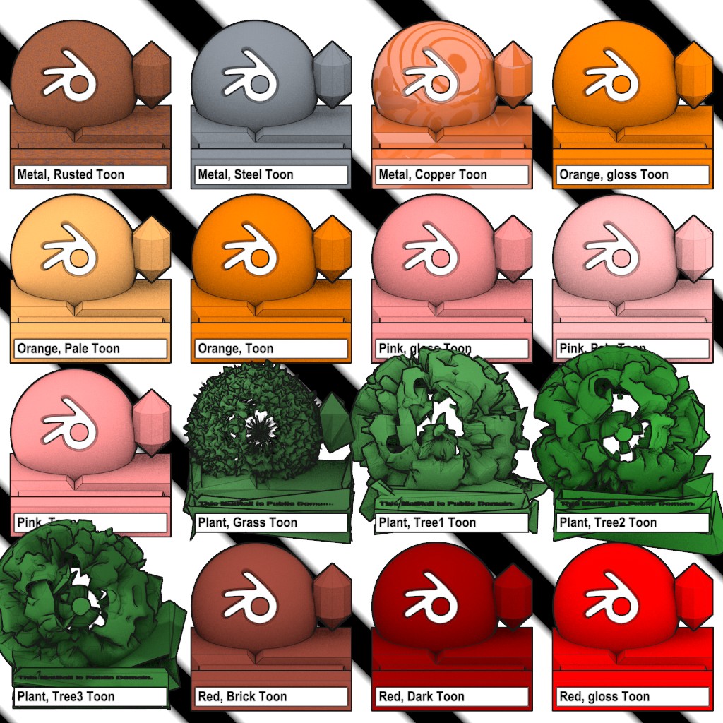 Lomar Toon MatLib preview image 6