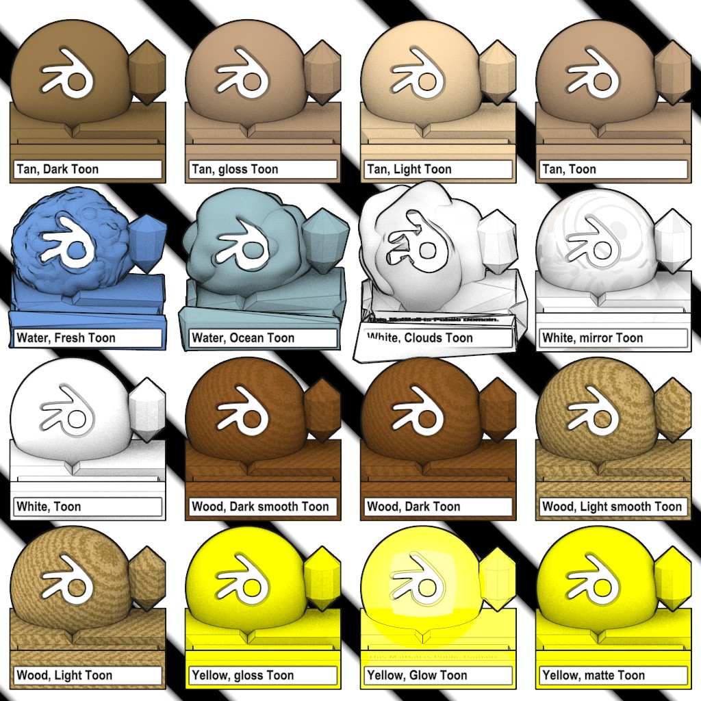 Lomar Toon MatLib preview image 8