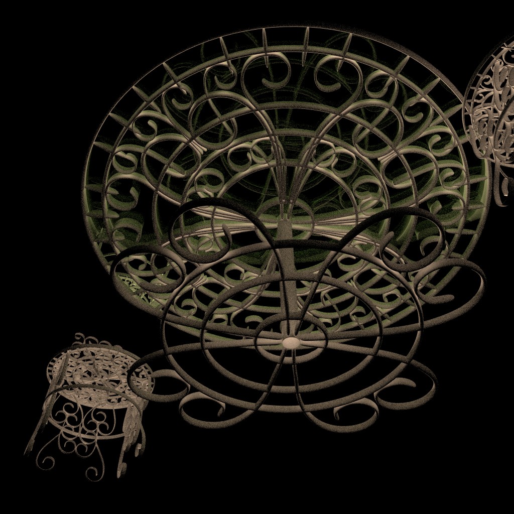 Flat iron table and chair Set preview image 5