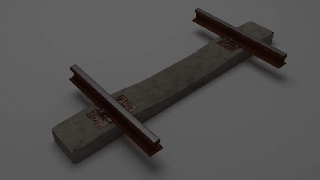 Textured Railroad Track preview image 1