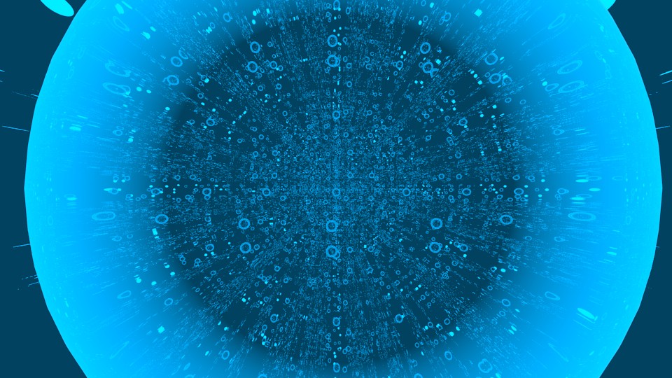 Binary data travelling (abstract neon balls) preview image 1