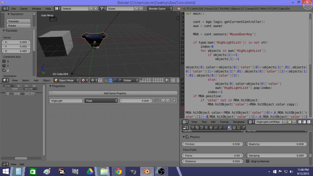 Wrectified Robot Torso - And 'Highlight mouse over script' preview image 1