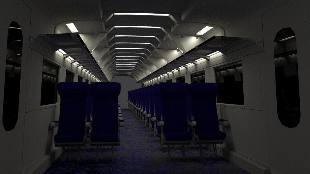 ICE2 Train carriage with interior and rigged doors preview image 3