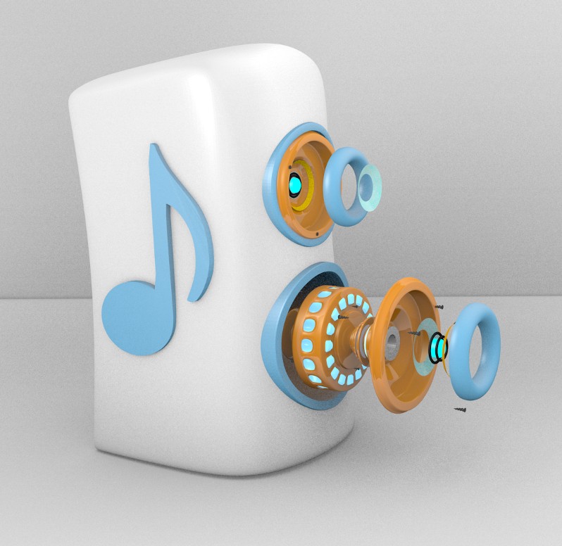 Speaker Deconstruction Icon/Wallpaper  preview image 1