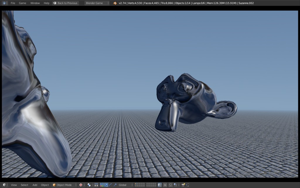 BGE realistic metal using "render to texture" script. preview image 1