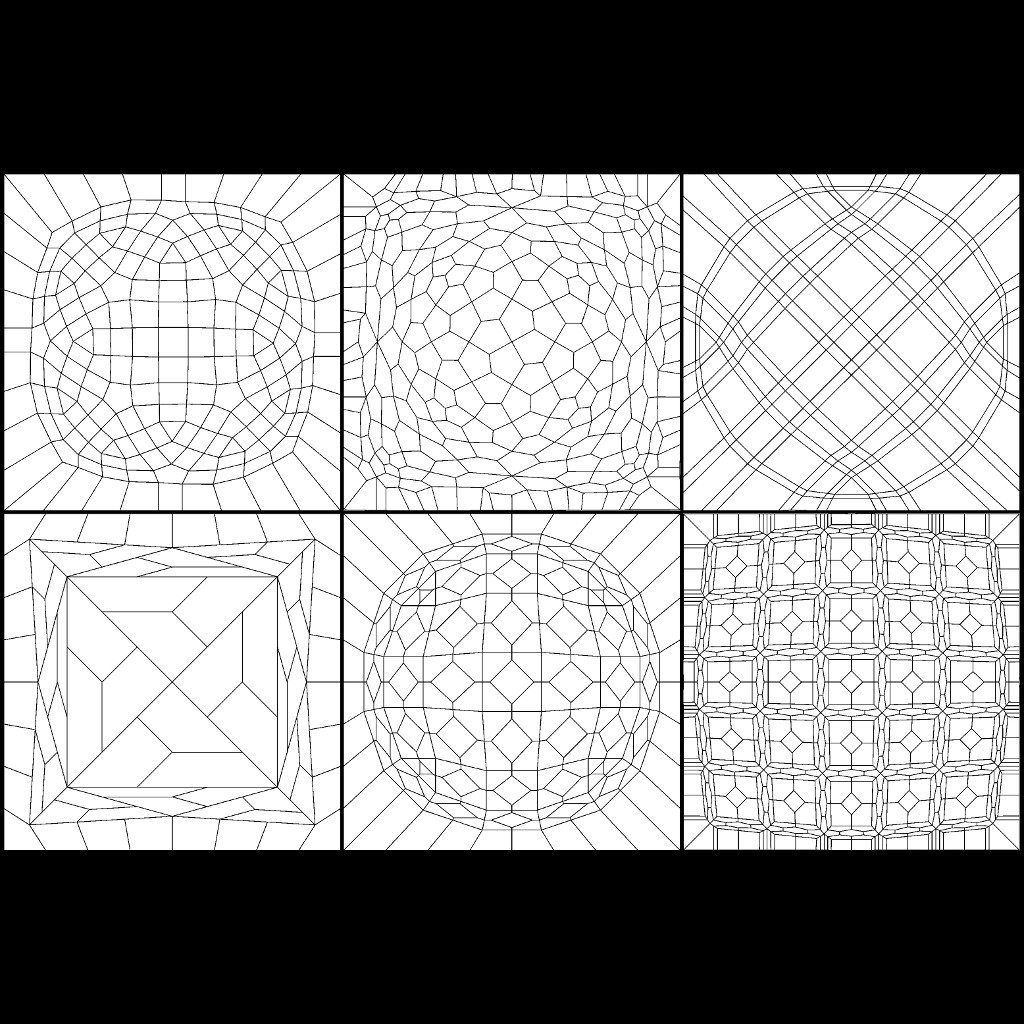 6 grating meshes preview image 1