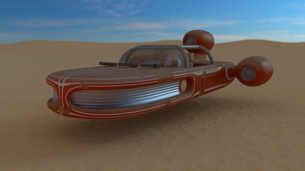 Star Wars-esque Landspeeder preview image 1