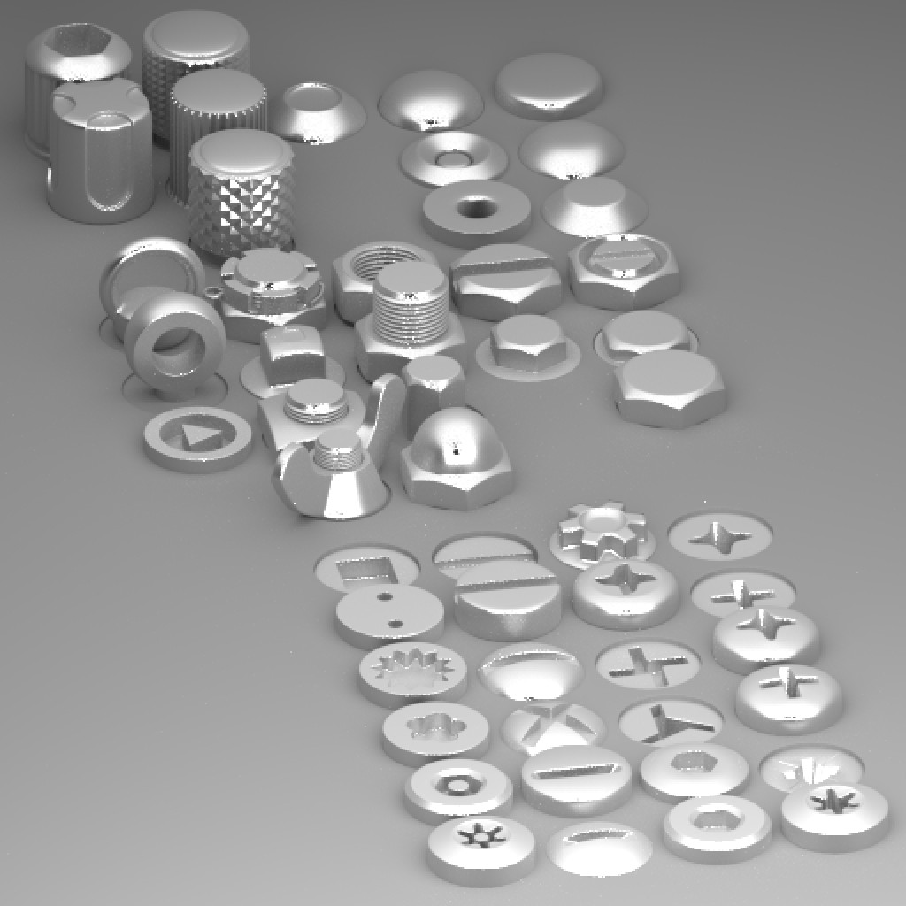 Collection of nuts, bolts, rivets, screws, knobs preview image 2