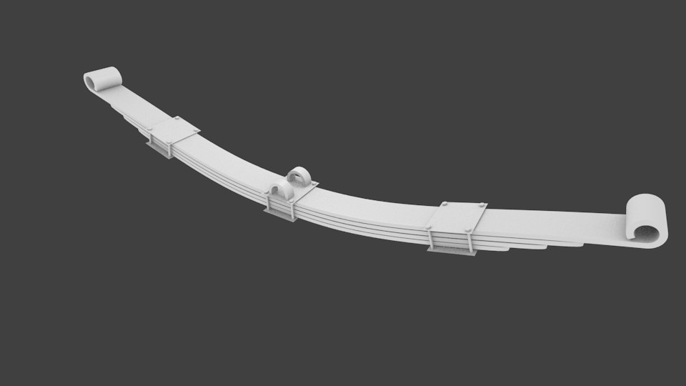 Leaf Spring- modelled preview image 1