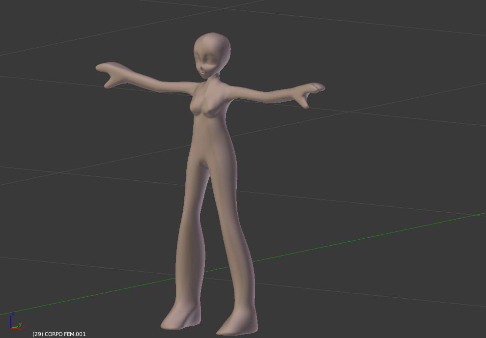 Cartoon Girl Base Body preview image 1