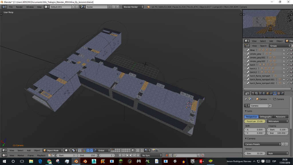 Mine Minecraft By: @Jersonrn (Mesh Optimized) preview image 3
