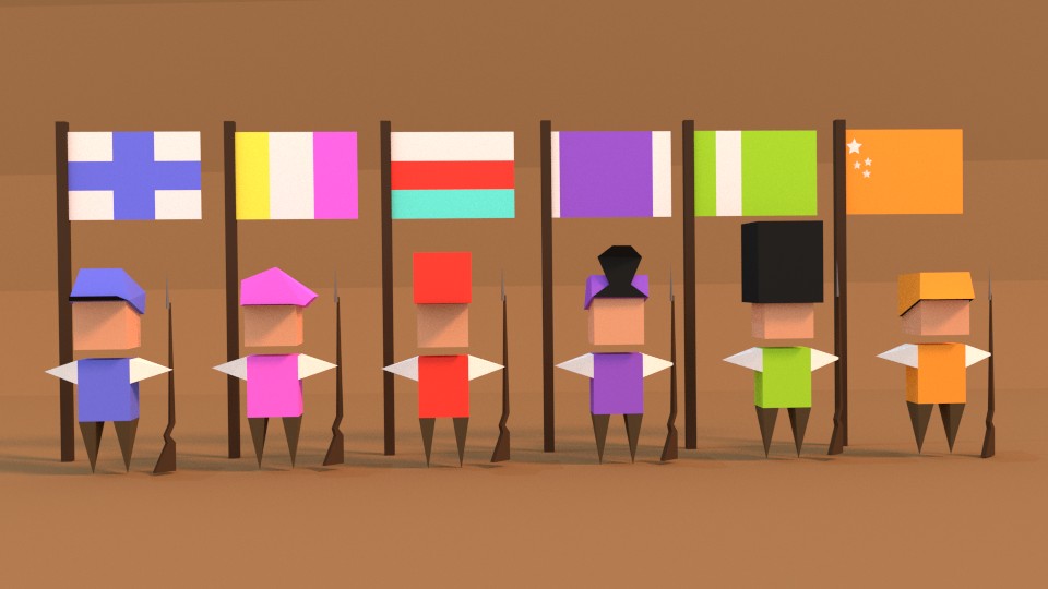 Low Poly Soldiers From Fake Countries preview image 2
