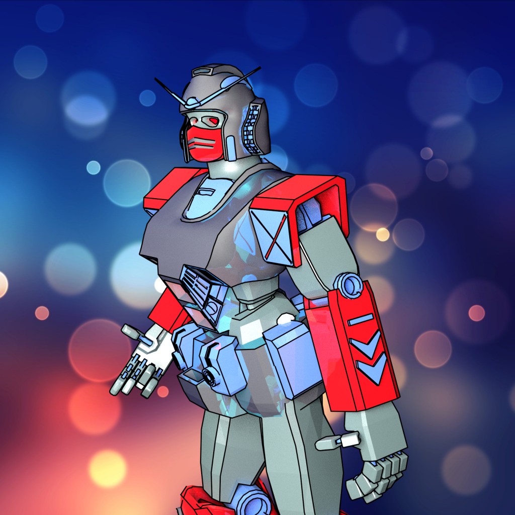 Gundam Style Robot preview image 1