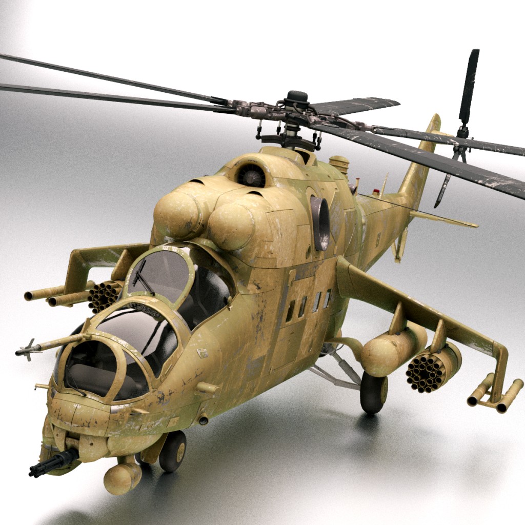 Blend Swap | Mi-24 Gunship (Rigged)