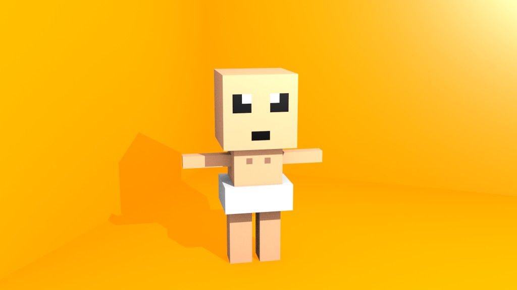 Blend Swap Minecraft Baby Model