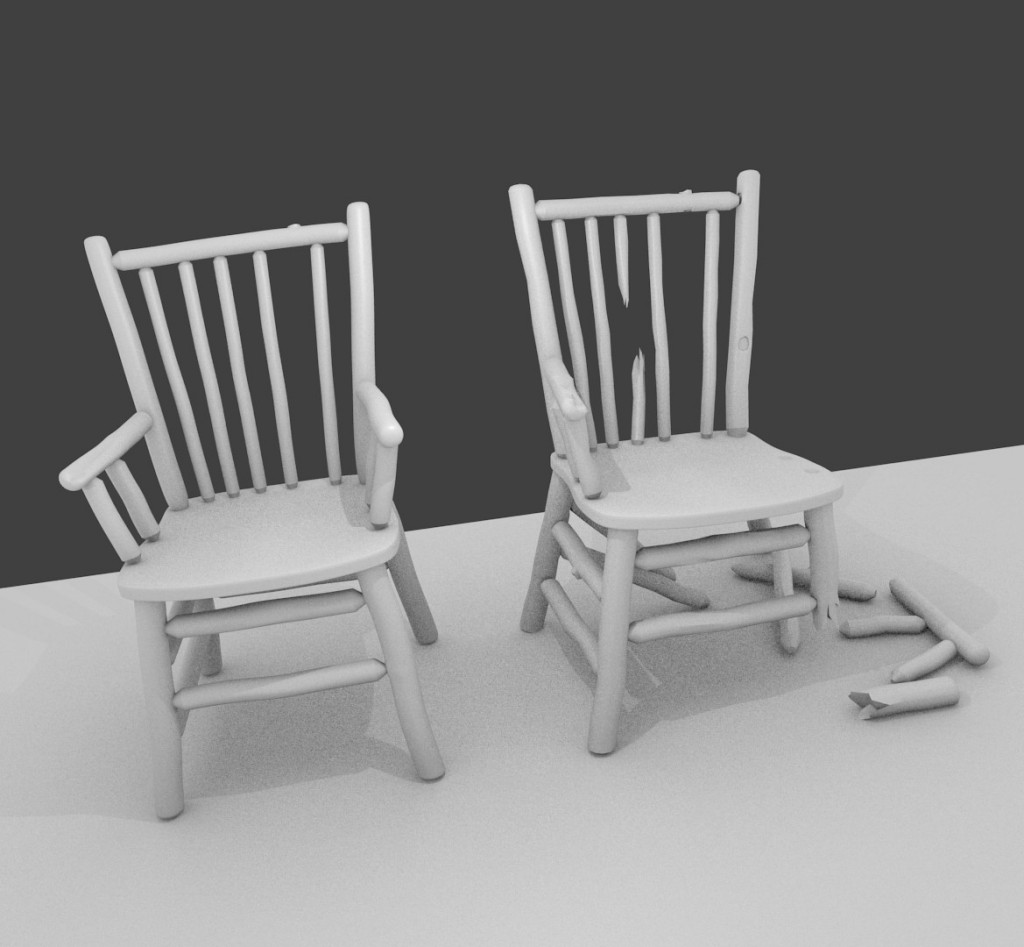 Blend Swap Broken chair