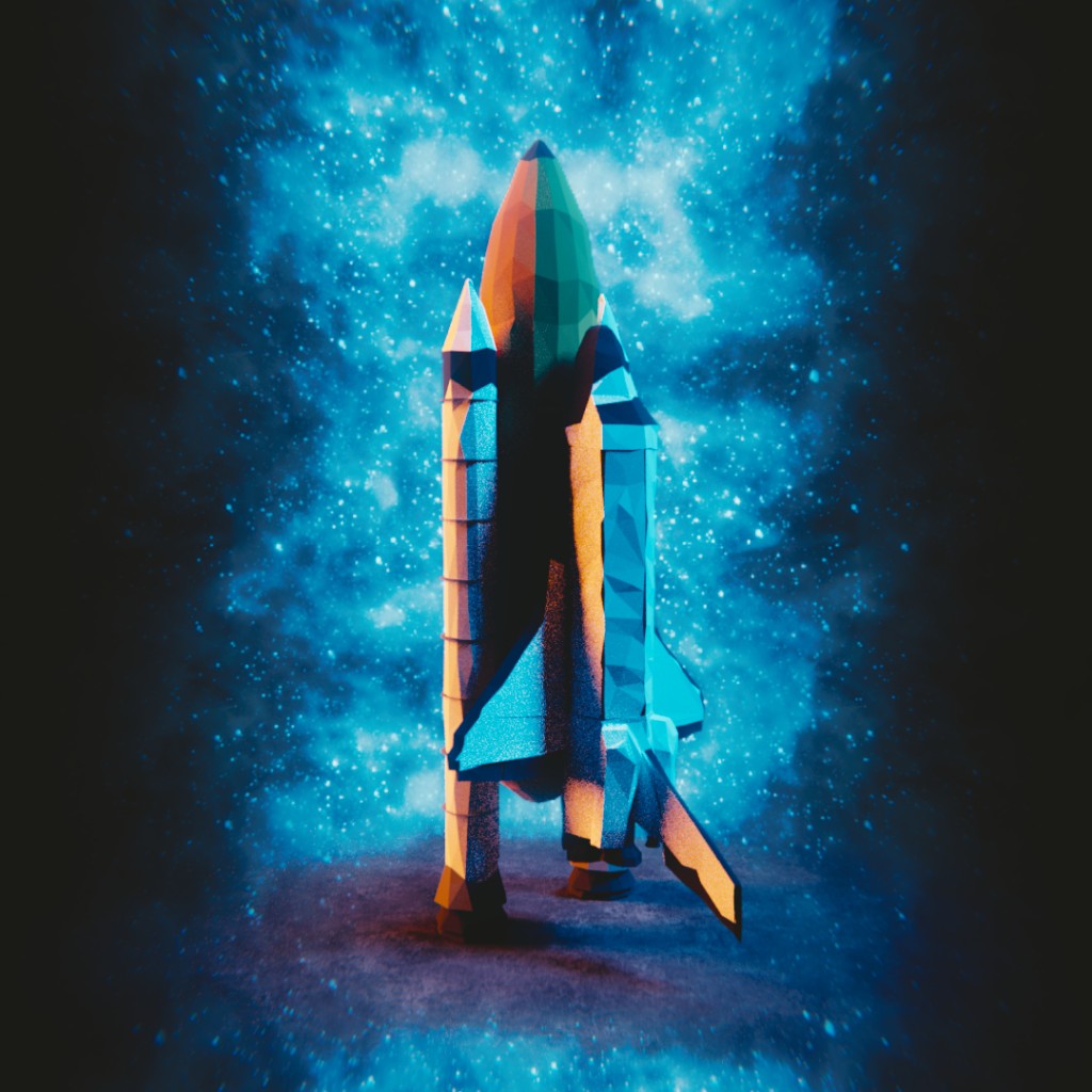 Low Poly Space Shuttle preview image 1