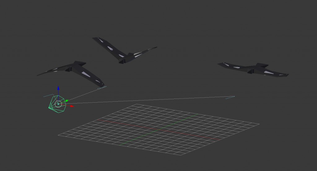 Flock of Birds- Fully rigged and animated preview image 3