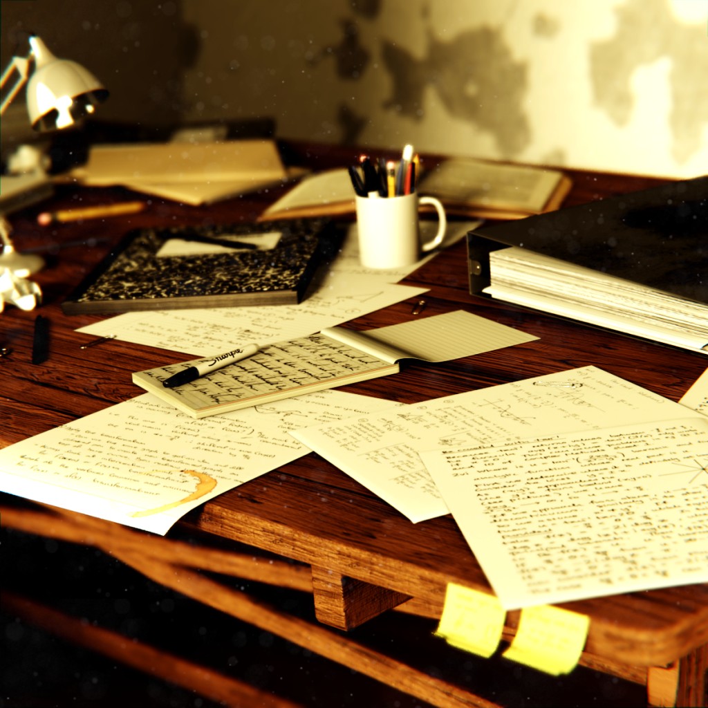 drafting table scene preview image 1