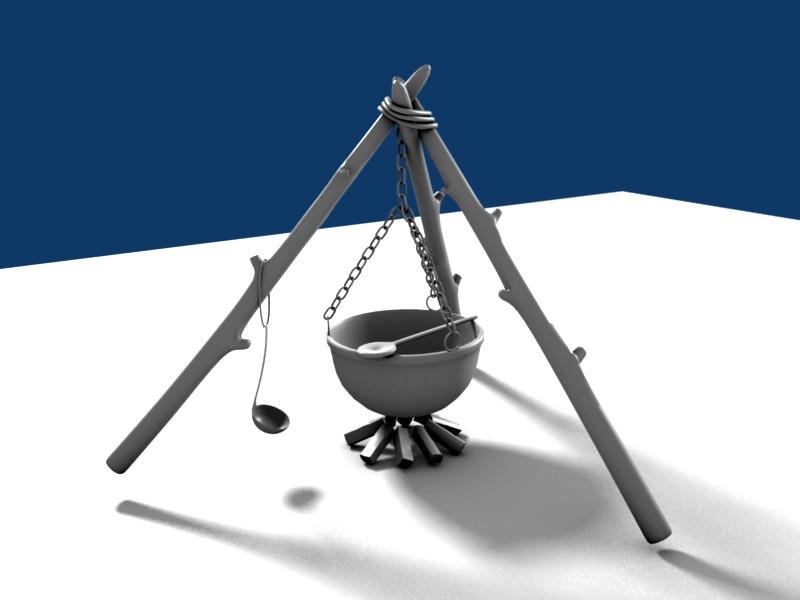 Campfire / cooking setup preview image 1