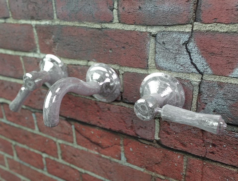 Dirty Water Faucet with Procedural Material preview image 1