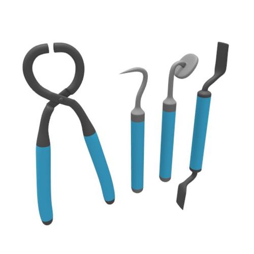 Cartoon dentist intruments preview image