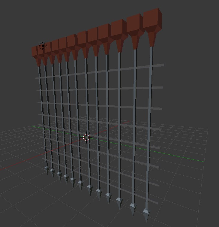 Lowpoly Dungeon Cell Door  preview image 1