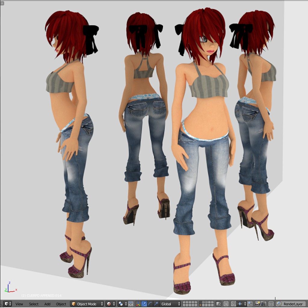 girl. woman, mesh base. preview image 1