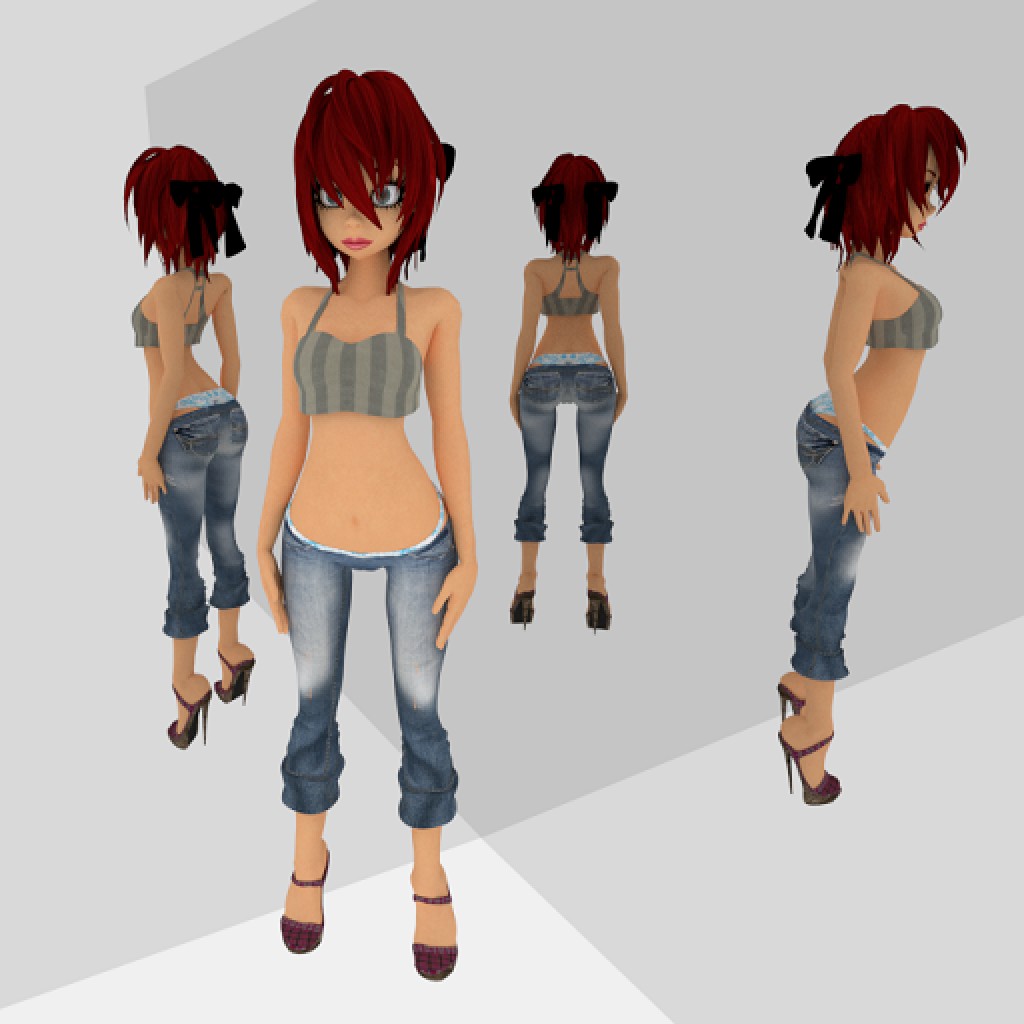 girl. woman, mesh base. preview image 2