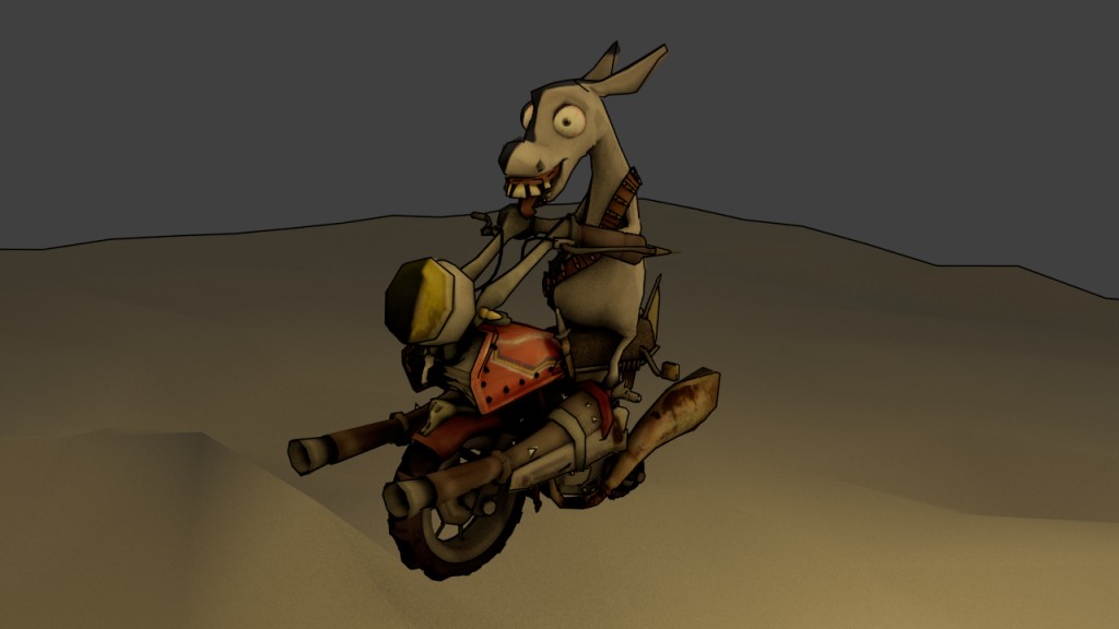 donkey motorcyclist - Jegue Motoqueiro preview image 1
