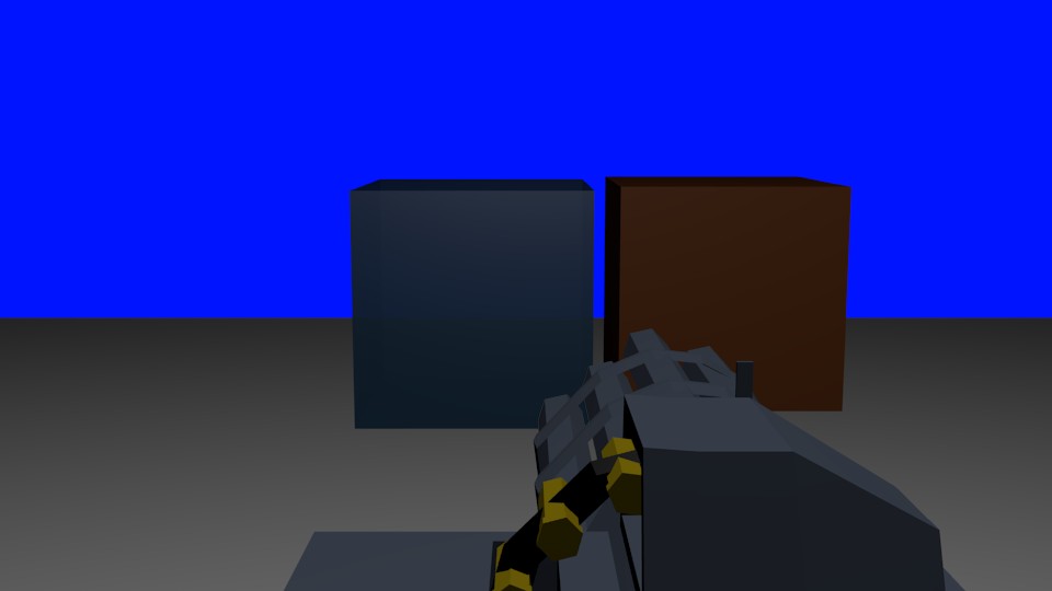 low poly gattling gun preview image 1